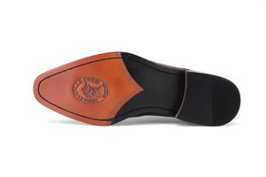 Chaussures habillées en cuir pour hommes, de qualité supérieure, fabriquées à la main, à trois coutures, Goodyear, décontractées, formelles, à lacets, gravées - Product Image 6