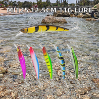 Vente en gros de leurres artificiels imprimés MI125 en ABS pour la pêche en mer et en ruisseau
