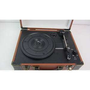 Tocadiscos Portátil Marrón Negro MDFPVC con Alimentación USB y Convertidor MP3 para Discos de Vinilo - Product Image 4