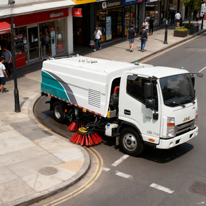 Fabrika Çıkışlı Dongfeng Manuel Vitesli Yol Süpürme Aracı Dizel Yakıtlı Sıfır Durumda Euro 6 Süpürme Yıkama İşlevli - Product Image 5