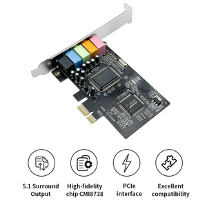 Pci nhanh 5.1 Ch 24bit 6 kênh 5.1 kênh 3D trò chơi âm nhạc cmi8738 chip <span class=keywords><strong>Card</strong></span> âm thanh hỗ trợ <span class=keywords><strong>Windows</strong></span> <span class=keywords><strong>7</strong></span> và các hệ thống trước đó - Product Image 3