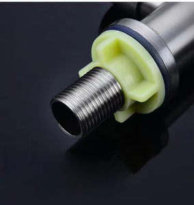 <span class=keywords><strong>Robinet</strong></span> de cuisine monocommande contemporain avec bec pivotant à 360 degrés en acier inoxydable, mitigeur <span class=keywords><strong>eau</strong></span> froide simple - Product Image 3