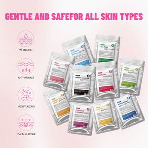 Mascarilla Facial en Polvo de Gelatina de Belleza de Marca Privada 100g, Hidratante, Blanqueadora, con Lavanda, Colágeno, Rosa y Oro 24K, Mascarilla Vampiro en Polvo - Product Image 3
