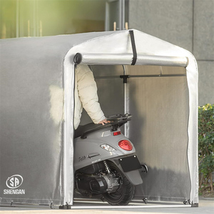 Abri d'auto extérieur abri portable abri de stockage moto jardin patio pelouse auvent vélo tente - Product Image 4