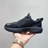 Chaussures de course légères en cuir véritable avec semelle intérieure en cuir pour printemps été automne saisons chaussures de sport décontractées pour hommes