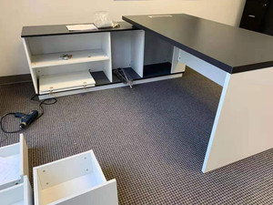 Ensemble <span class=keywords><strong>de</strong></span> meubles <span class=keywords><strong>de</strong></span> <span class=keywords><strong>direction</strong></span> <span class=keywords><strong>de</strong></span> haute qualité chaise et bureau secrétaire bureau bureau moderne en forme <span class=keywords><strong>de</strong></span> L patron table d'ordinateur - Product Image 3