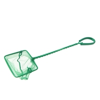 Lynpet Eco-Friendly Small Betta Fish Net 3 "-10" Square Shrimp Acuario Objetos de limpieza de peces Objetos flotantes de plástico Pez pequeño