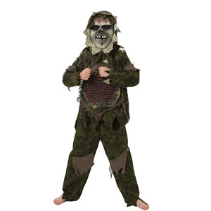 Disfraces de Halloween de Carnaval de Terror para Niños, Ropa de Viscera Horrible, Disfraz de Monstruo Zombi del Pantano con Máscara - Product Image 6