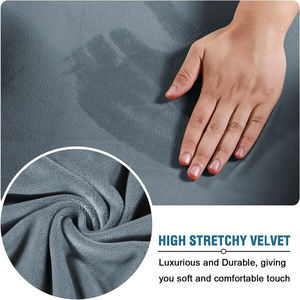 खिंचाव सोफे के लिए बड़े 3 कुशन सोफे के लिए कवर किया गया है लिविंग रूम की सुविधा मोटी मखमल कपड़े लोचदार तल - Product Image 2