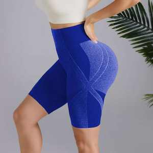 Yoga Shorts femmes Push up Leggings course Gym Fitness pantalon Abdomen humidité absorber sport vente chaude taille haute sans couture - Product Image 3