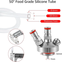 2/3.6/5L Mini fût avec serrure à bille Lance bouchon de carbonatation en acier inoxydable 304 barils de pique-nique portables à paroi unique fût de bière Homebrew