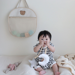Korean Cartoon Bear Puppy <strong>Bath</strong> <strong>Storage</strong> Bag Portable Mesh Pocket for Children's Toy &amp; Bathroom <strong>Storage</strong> - Product Image 2