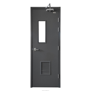 Puerta de salida de incendios de emergencia única Barra de pánico de acero resistente Superficie acabada de estilo oscilante moderno para seguridad de edificios externos - Product Image 3