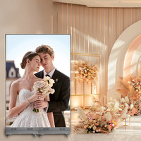 Pantalla LED Plegable Portátil para Carteles, Pantalla a Todo Color HD P2.5, Control por WiFi y USB, Panel de Señalización Digital Delgado