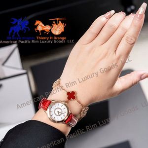 Elegante Reloj de Cuarzo para Mujer con Esfera de Cristal de 30 mm, Resistente al Agua, con Correa de Cuero - Product Image 6