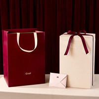 Premium Kaffee-Set Geschenkbox Schublade Rote Samtfütterung Stoff-Aufbewahrungsbox Ramadan Palmenbaum-Stickerei Tassen Geschenkboxen Verpackung