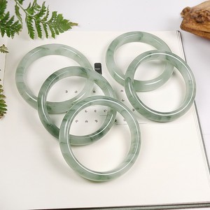 Chinese Ethnic Style Tianshan Cui Natural Gold Vein <b>Jade</b> <b>Bangle</b>-Gift 39587 Natural Tianshan <b>Jade</b> Exquisite Craftsmanship for Aut - Product Image 4
