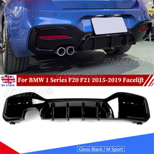 For BMW 1er M Sport F20 F21 M135i M140i E92 E93 335I Rear Bumper Lip <b>Diffuser</b> With <b>LED</b> Rear Spoiler Auto Exterior Accessories - Product Image 1