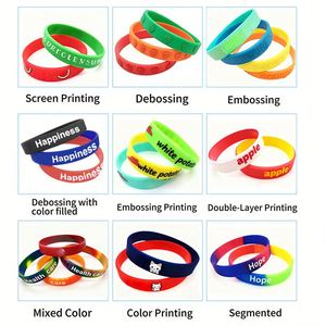 Bracelet en silicone personnalisé, bracelet en caoutchouc promotionnel avec logo - Product Image 2