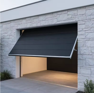 Portes <span class=keywords><strong>de</strong></span> <span class=keywords><strong>garage</strong></span> verticales pliables à ouverture inclinée en alliage d'aluminium <span class=keywords><strong>de</strong></span> style moderne - Product Image 6