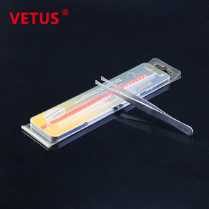 Vetus Stainless Steel Flat Tip Tweezers 35A-SA Antimagnetic Acid Resistant <b>Precision</b> <b>Tool</b> - Product Image 3