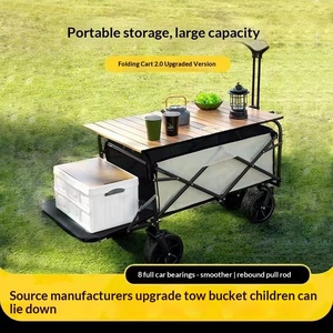 Carrito Plegable Portátil para Camping, Picnic y Vehículos, Remolque Pequeño para Exteriores - Product Image 1