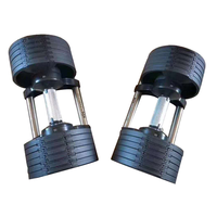 طقم أوزان رياضية من Fitne معدات صالة رياضية دامبز قابلة للتعديل لتمارين الصدر 32 و 36 و 40 و 80 رطل دمبلز قابل للتعديل