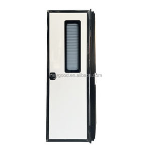 Kits de conversion de camping-car, porte de caravane à angle droit 760x1920mm, porte d'entrée de caravane <span class=keywords><strong>en</strong></span> aluminium avec pare-soleil - Product Image 2