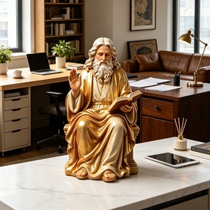 Statue de Dieu BZY avec taille personnalisable, idéale pour l'extérieur ou la table, une pièce en cuivre pour la décoration de la maison - Product Image 4