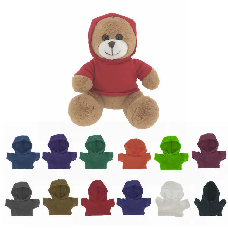 Nieuwe Custom Knuffel Dier Teddybeer In Hoodies Leuke Gevulde Zachte Andere Kinderen Kinderen Groothandel Promotie Peuter Goedkope China