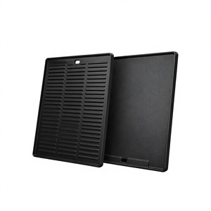 Plaque de cuisson réversible en <span class=keywords><strong>fonte</strong></span>, double face, côtelée et plate, pour grils à gaz BBQ - Product Image 2