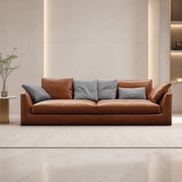 Ensemble de canapés modulaires en cuir PU YUANCHANG, style moderne, en forme de L, avec pieds en acier inoxydable, canapé-lit, mousse haute densité, pour salon