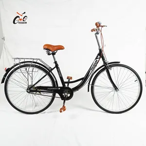 Klasik Vintage 54Cm 700c Sepeda Gigi Tetap Single Speed, Sepeda Fixie dengan Rem