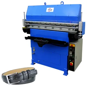 Embossing machine for leather belts engineers available to service machinery overseas