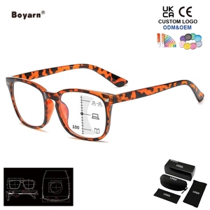 Lunettes de lecture multifocales progressives Boyarn pour femmes, lunettes de soleil anti-lumière bleue, lunettes de vue sur ordonnance, lunettes à dioptries PC - Product Image 2