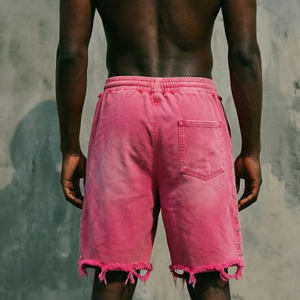 Pantalones Cortos XINGE para Hombre, Estampado 3D, con Pedrería, Cordón Ajustable, Largura hasta la Rodilla, Lavado Ácido, Estilo Jorts - Product Image 3