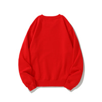 Sweat-shirt col rond personnalisé avec logo, multicolore, col en V, coupe ample, en molleton de coton épais, manches longues, décontracté