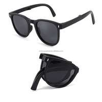 Haute qualité UV400 pliant enfants lunettes de soleil cadre bleu carré nuances lunettes de soleil pour enfants bébés nouveau Design TPEE matériel