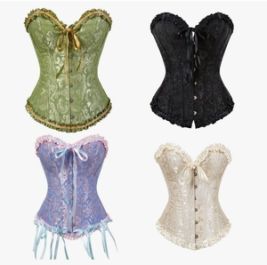 Sous-vêtements pour femmes style vintage en tissu Dobby avec nœud à la taille, effet minimisant pour poitrine généreuse, contrôle du ventre antidérapant - Product Image 4