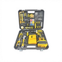 Ensemble de perceuse électrique sans fil, batterie au lithium rechargeable, perceuse à main, kit d'outils électriques pour la maison, pour la réparation de bricolage