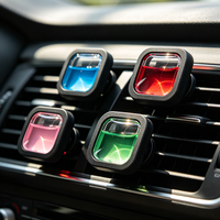 Diffuseur de parfum liquide pour grille d'aération de voiture, longue durée, en plastique, désodorisant pour voiture