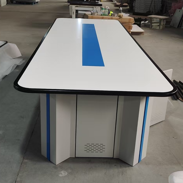 Modern Modular Control Room Console Conference Table | Custom Command Center Desk Cable Management Durable Cold Rolled School