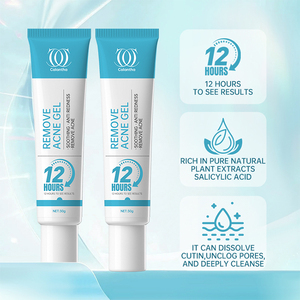 Gel <span class=keywords><strong>para</strong></span> Eliminar el Acné con Extracto de Plantas Naturales, <span class=keywords><strong>Tratamiento</strong></span> Localizado con Ácido Salicílico <span class=keywords><strong>para</strong></span> una Reducción Rápida de las Imperfecciones - Product Image 3