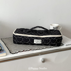 Sac de rangement en nylon imperméable pour femmes, avec fermeture éclair, pour maquillage, fer à friser et pinces à cheveux, avec logo imprimé, vente en gros - Product Image 2