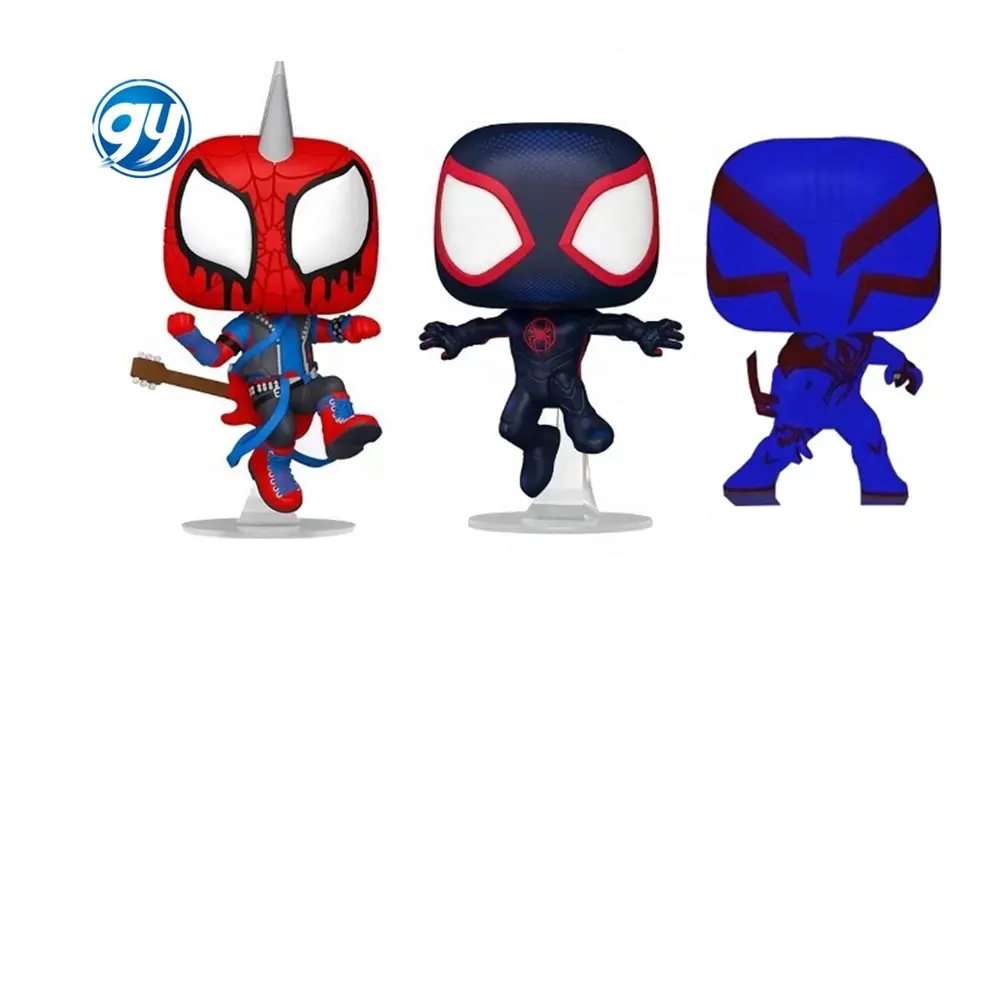 1231 1223 1267 POP figurines d'action à collectionner modèle jouets poupée en gros pop punk Miles Morales guitare araignée