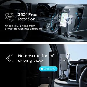 <span class=keywords><strong>Support</strong></span> de téléphone pour porte-gobelet de voiture LISEN avec anti-vibration, bras long réglable à 360° pour camion, SUV, voiturette de golf, iPhone 17, <span class=keywords><strong>Samsung</strong></span> S25 - Product Image 5