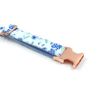 <span class=keywords><strong>Collar</strong></span> de perro con patrón de arándanos de lujo para cachorro, diseño de hebilla de Metal ajustable con Material de nailon impreso, fabricante Bumopet - Product Image 3