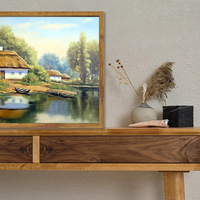Encadré Toile Peinture Mur Art Vintage Classique Peinture À L'huile Toile Rural Ferme Chambre Décor pour La Maison
