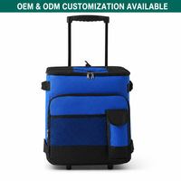 Sac isotherme à roulettes moderne de grande capacité 42L, pliable, ultra-léger, pour pique-nique, camping, livraison