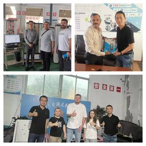 1 yıl garanti ile 20KN PVC PP PE plastik boru halka sertlik basıncı güç testi makinesi - Product Image 5